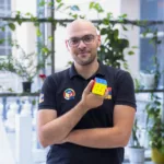 Mayis Jraghatspanyan with Rubik's Cube